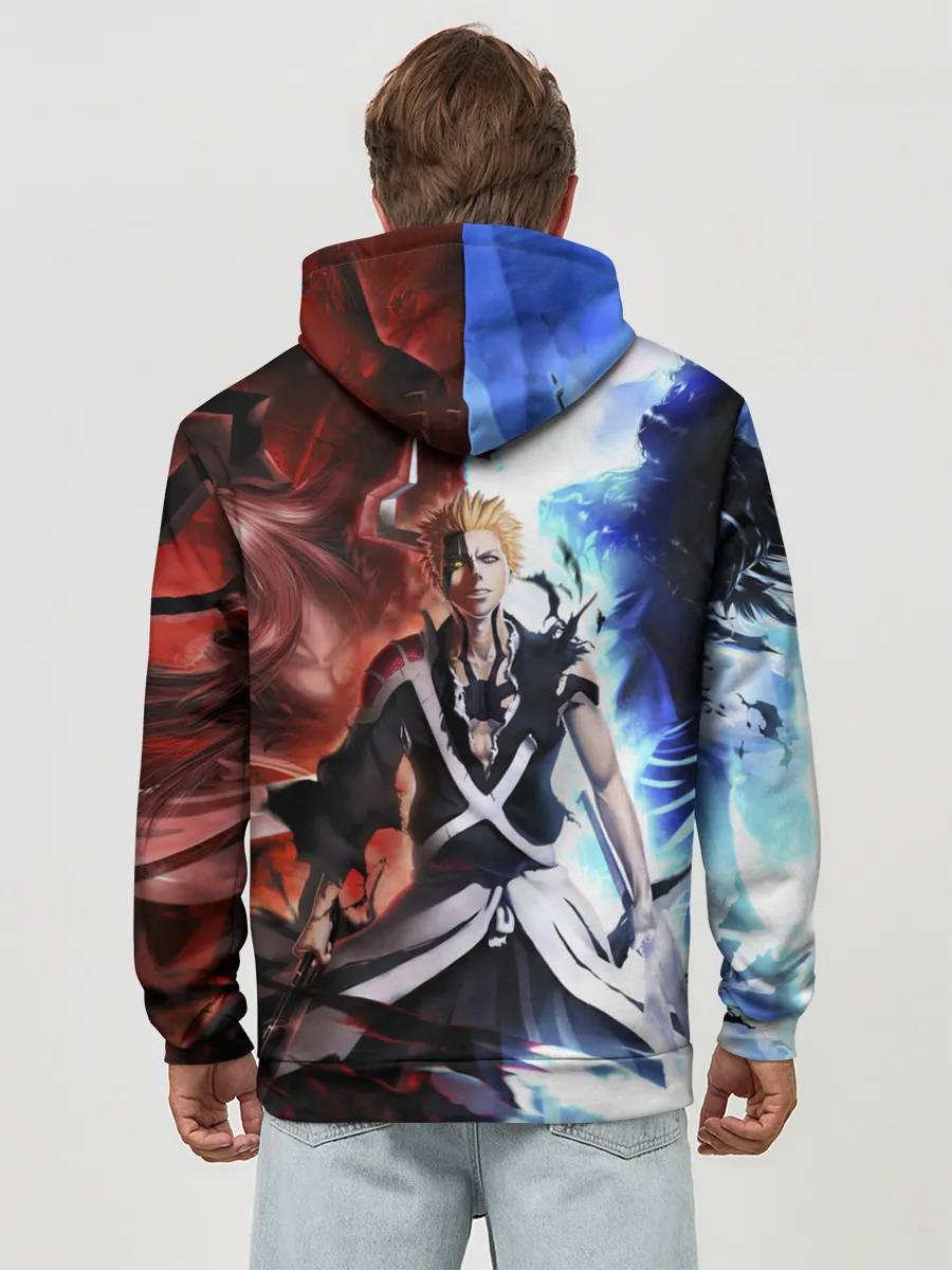 Худи мужской база хлопок / Bleach Ichigo Kurosaki
