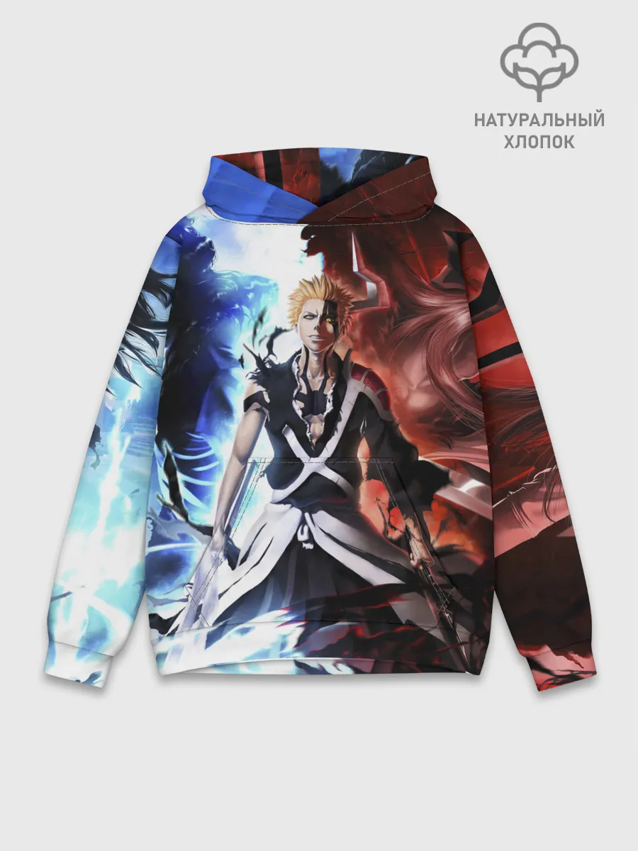 Худи мужской база хлопок / Bleach Ichigo Kurosaki