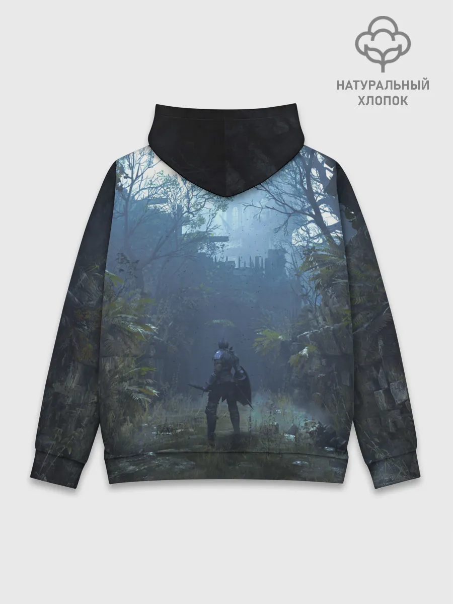 Худи мужской база хлопок / Demons Souls art