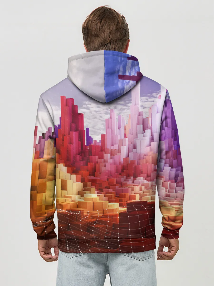 Худи мужской база хлопок / Симуляция города