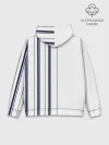 Худи мужской база хлопок / Белые и синие полосы | Stripes