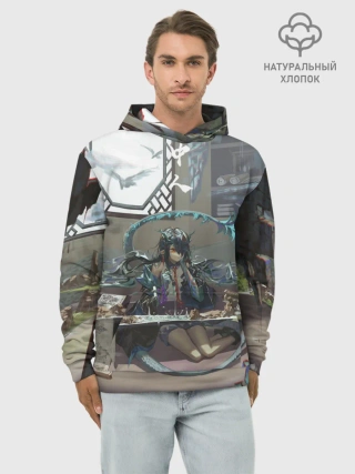 Худи мужской база хлопок / Arknights Clay