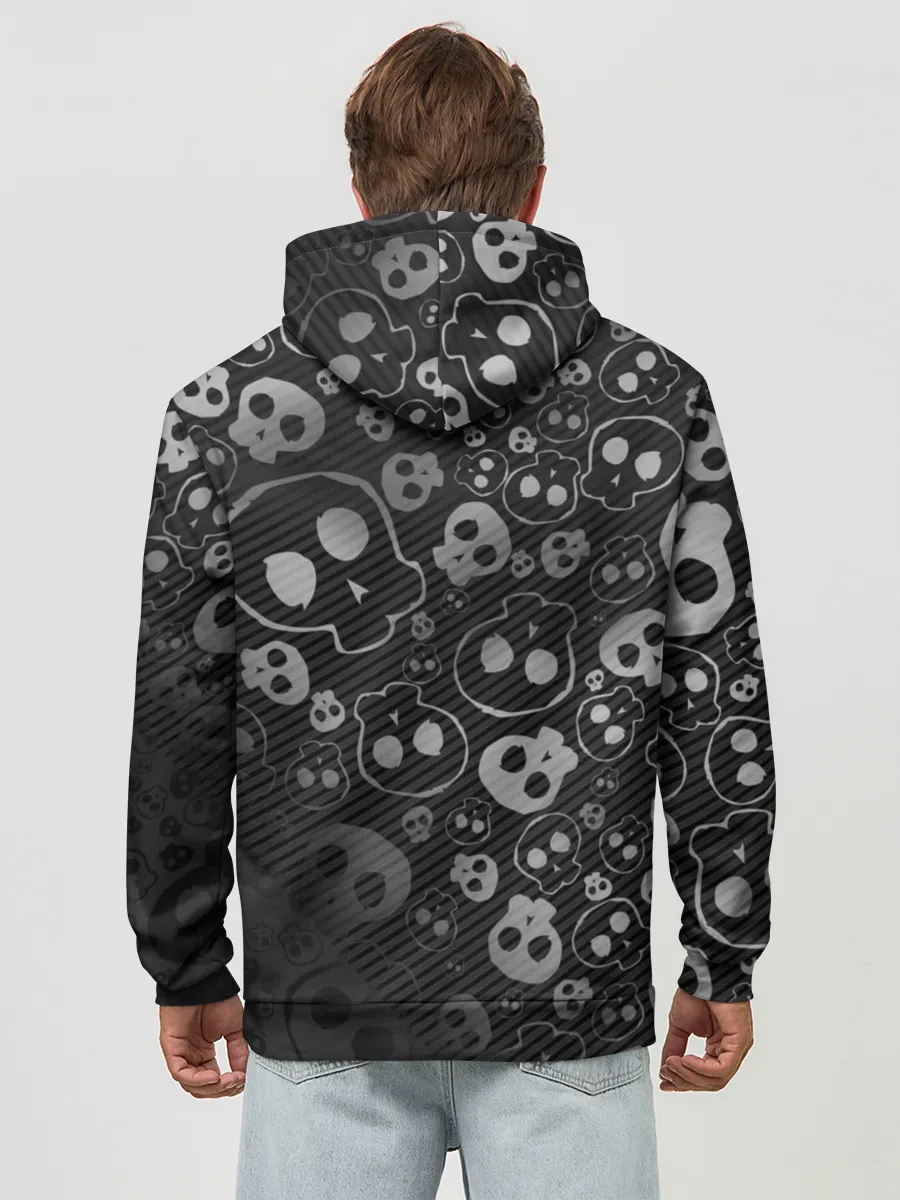 Худи мужской база хлопок / ART SKULL