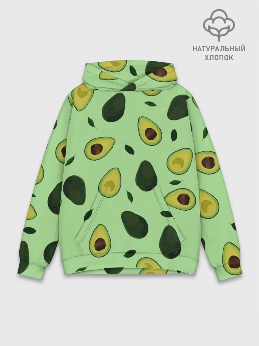 Худи мужской база хлопок / Авокадо