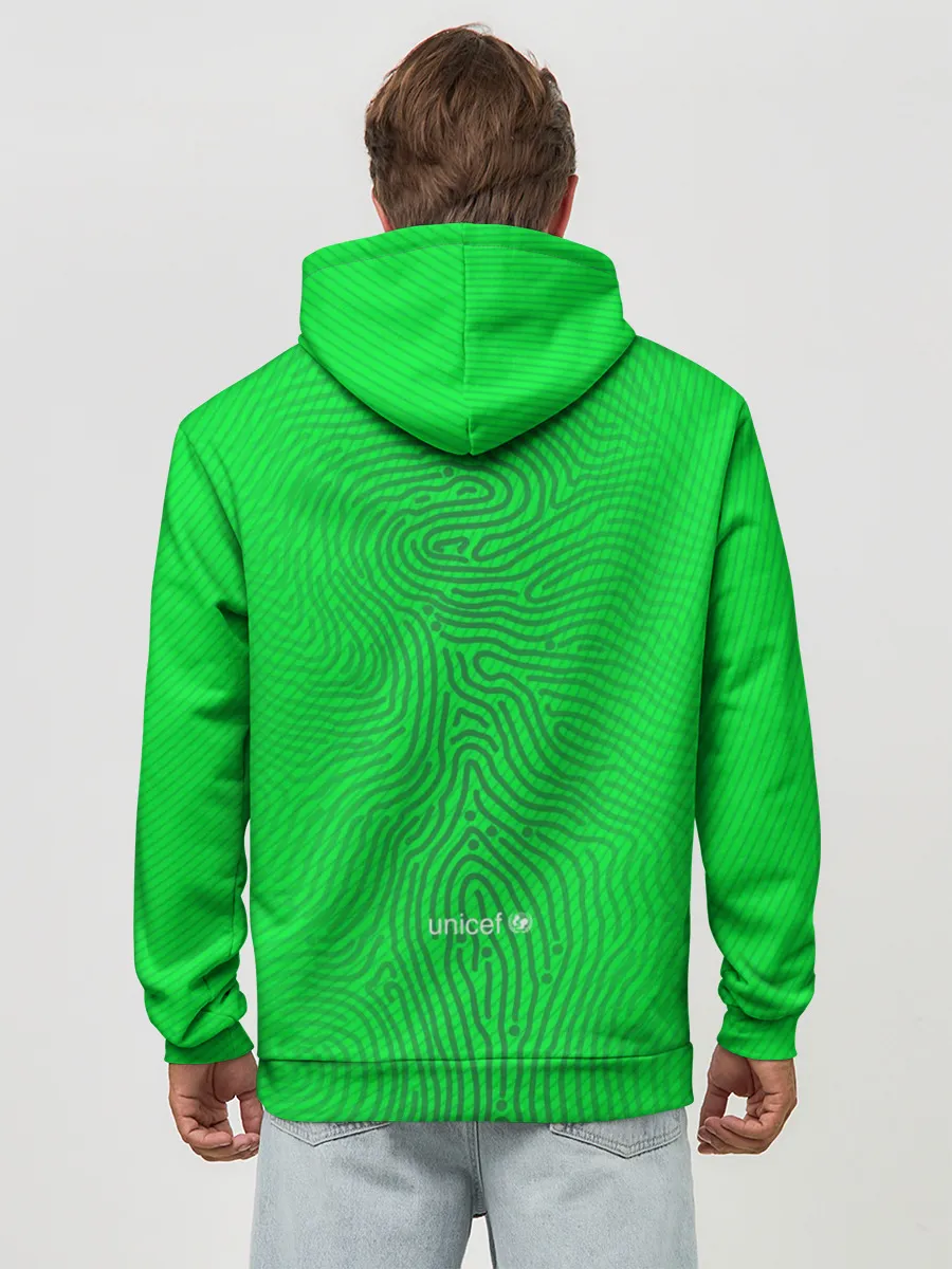 Худи мужской база хлопок / FC Barcelona | Goalkeeper 2021/22