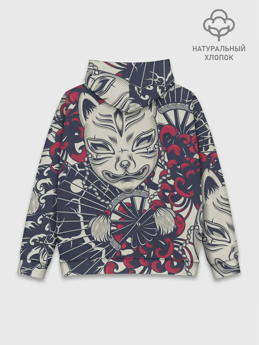 Худи мужской база хлопок / Кицунэ | Маска лисы