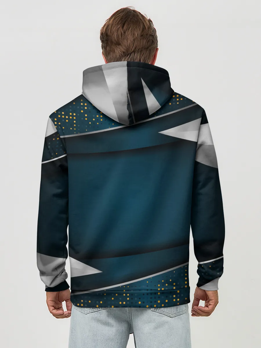 Худи мужской база хлопок / 3D luxury sport style Золото