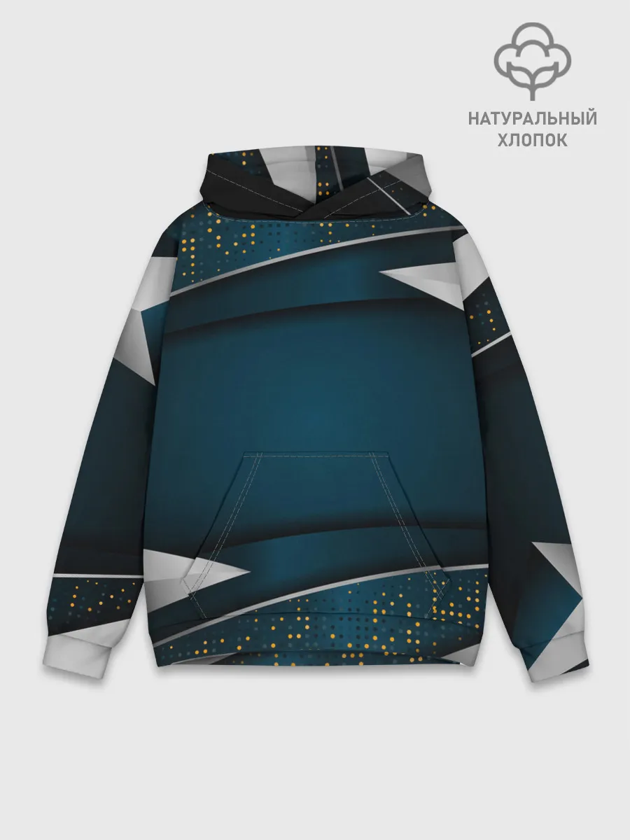 Худи мужской база хлопок / 3D luxury sport style Золото