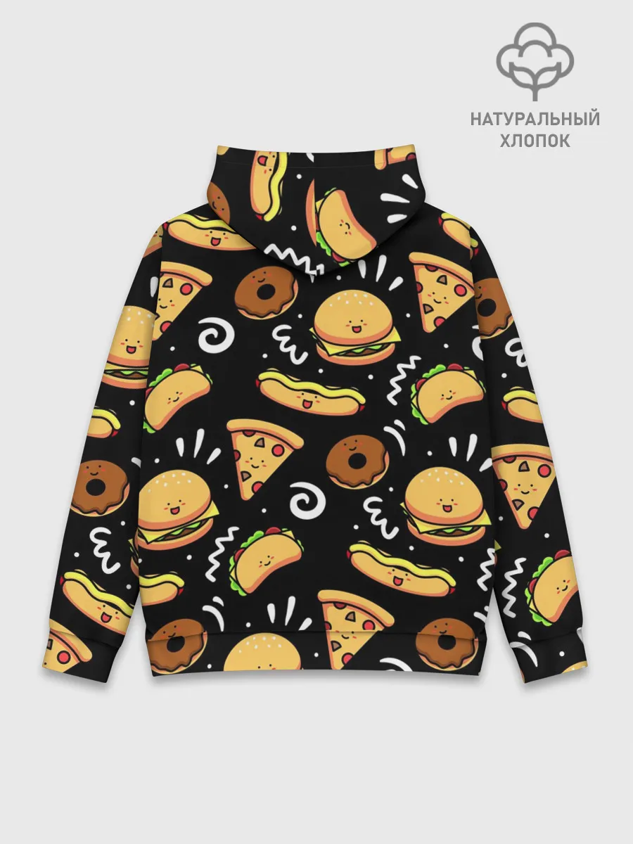 Худи мужской база хлопок / Фастфуд
