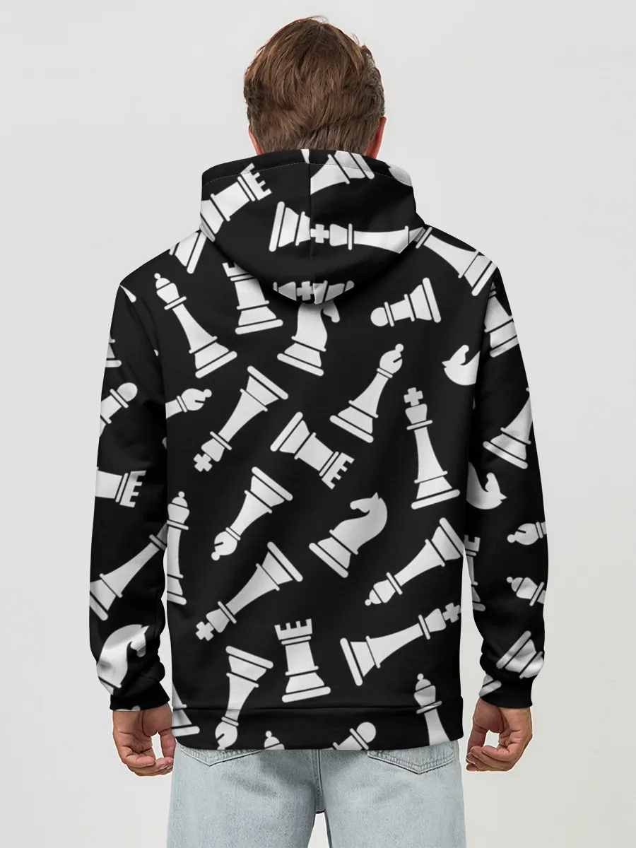Худи мужской база хлопок / Фигуры, Шахматы