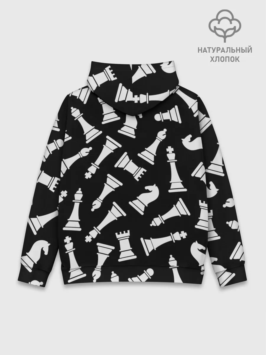Худи мужской база хлопок / Фигуры, Шахматы