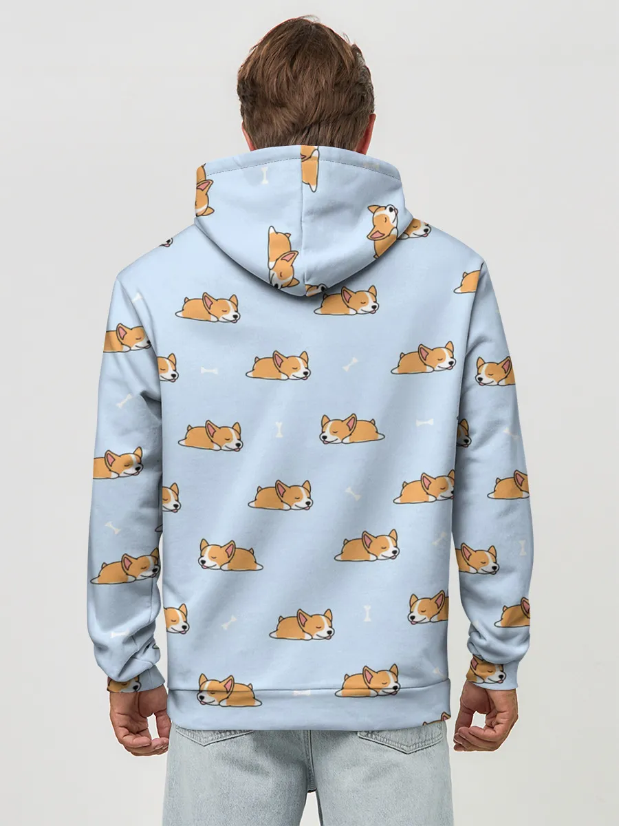 Худи мужской база хлопок / Корги
