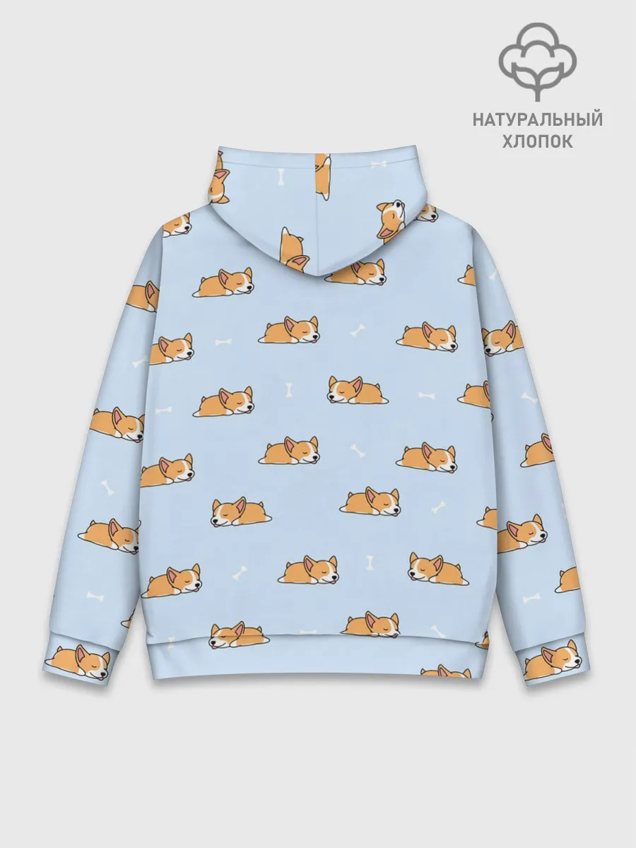 Худи мужской база хлопок / Корги