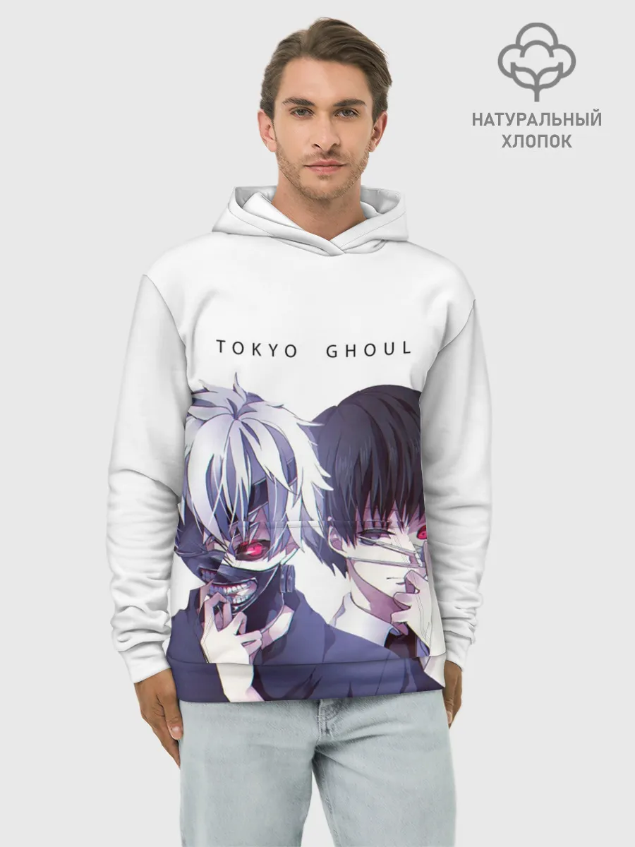 Худи мужской база хлопок / Токийский гуль