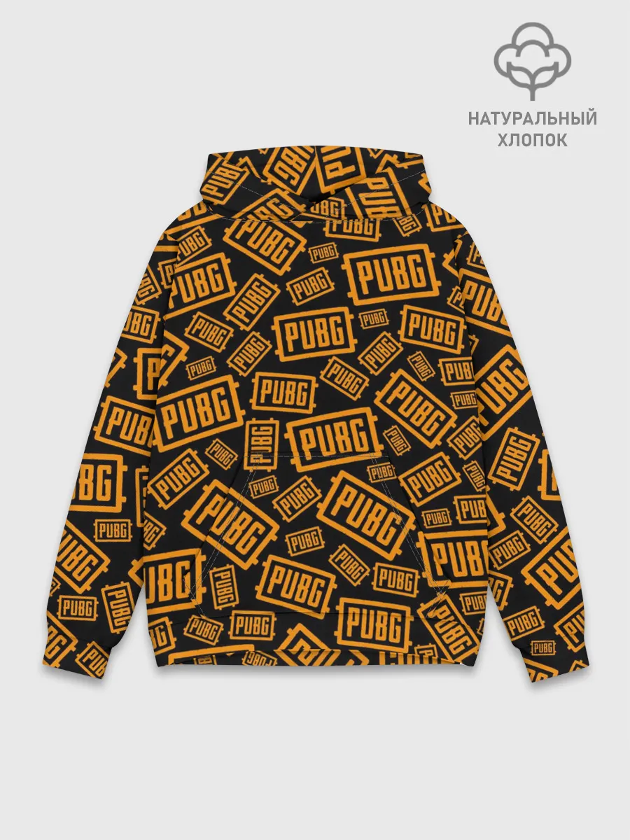 Худи мужской база хлопок / PUBG / ПАБГ / УЗОР