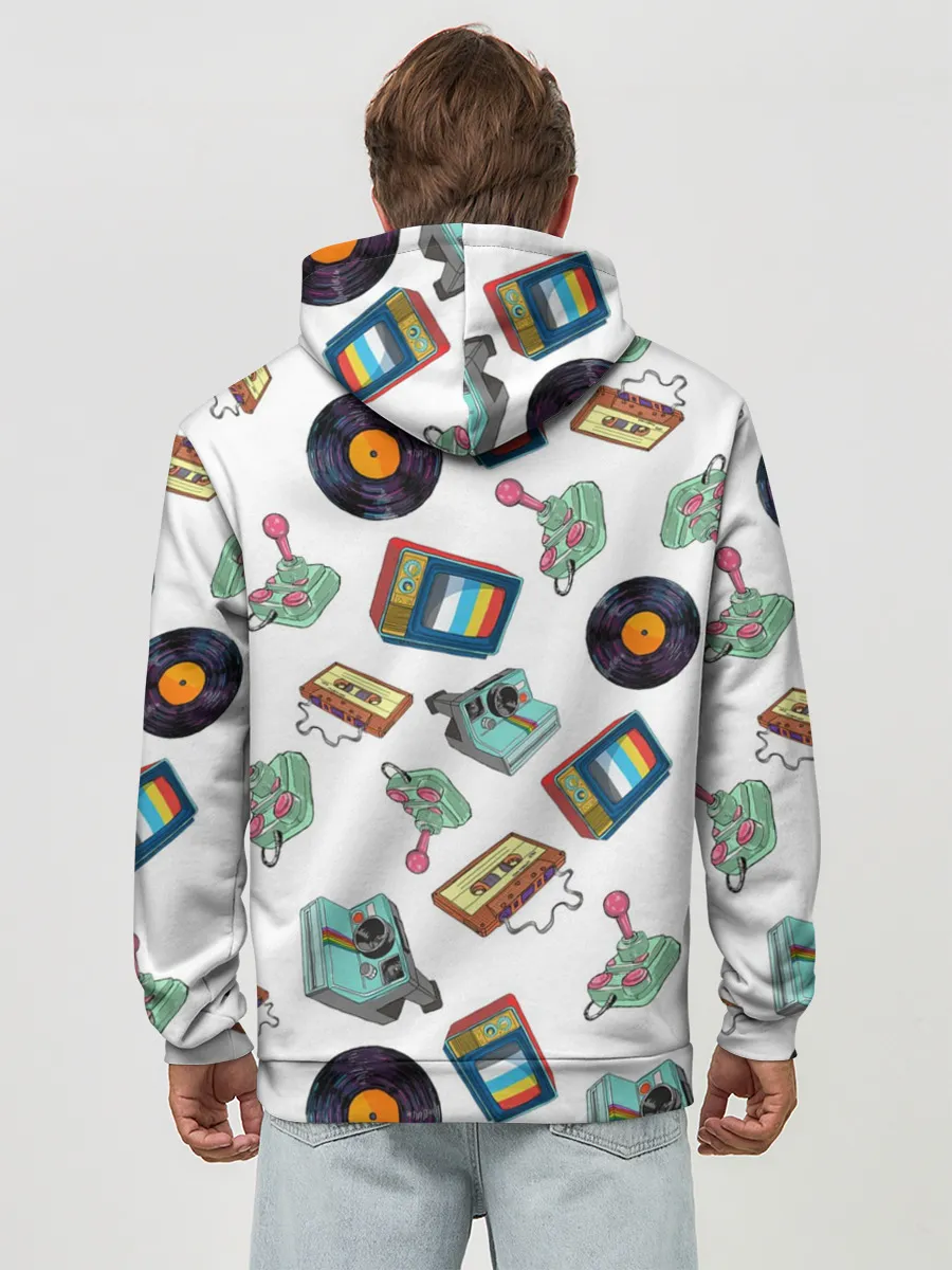 Худи мужской база хлопок / Стиль 80х