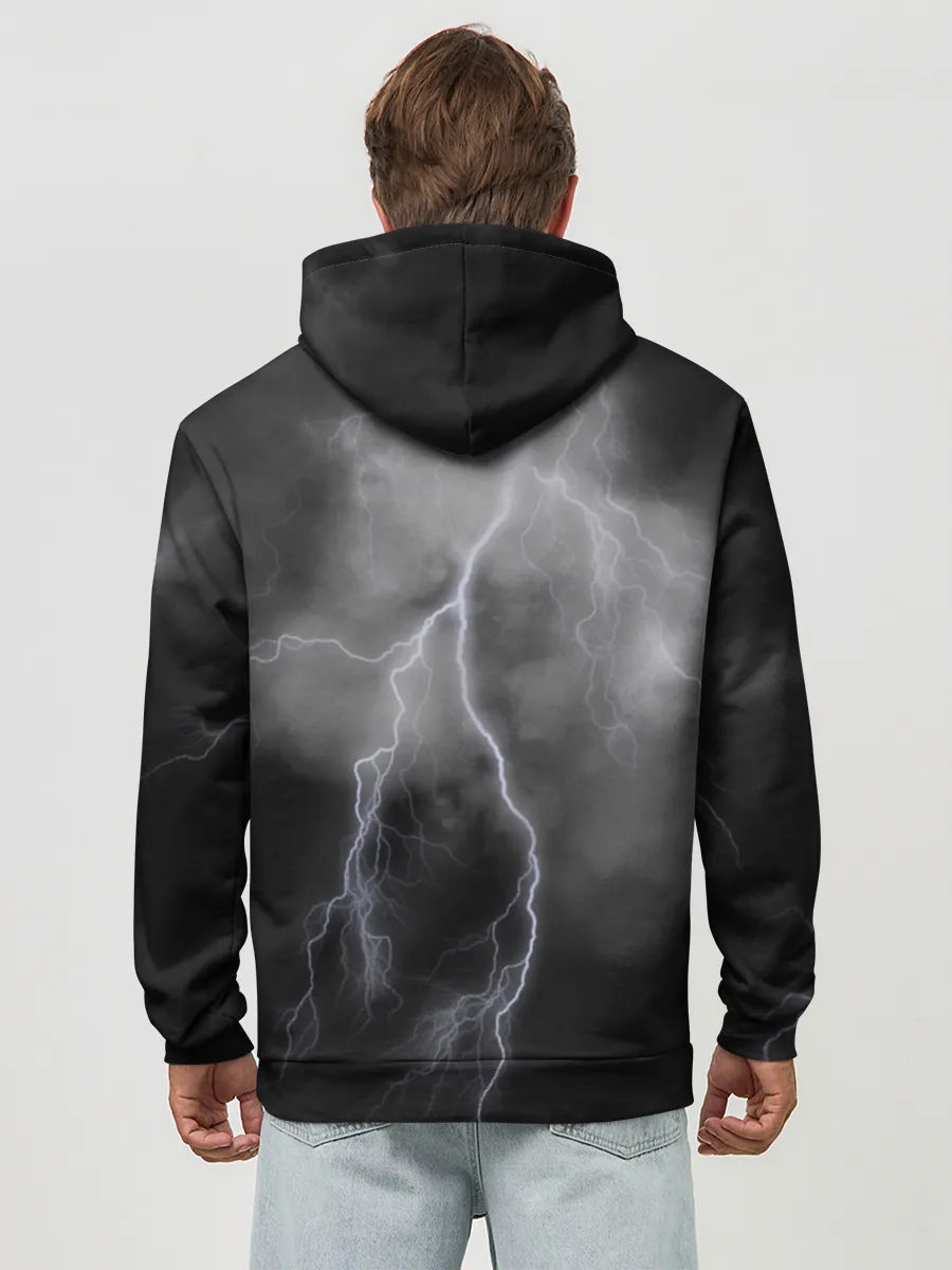 Худи мужской база хлопок / гроза