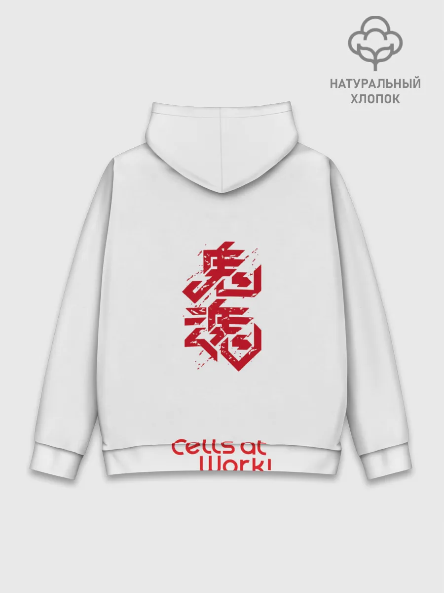 Худи мужской база хлопок / Команда клеток