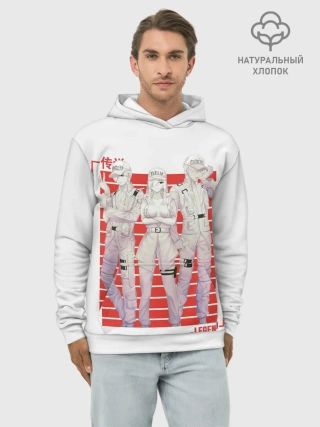 Худи мужской база хлопок / Команда клеток