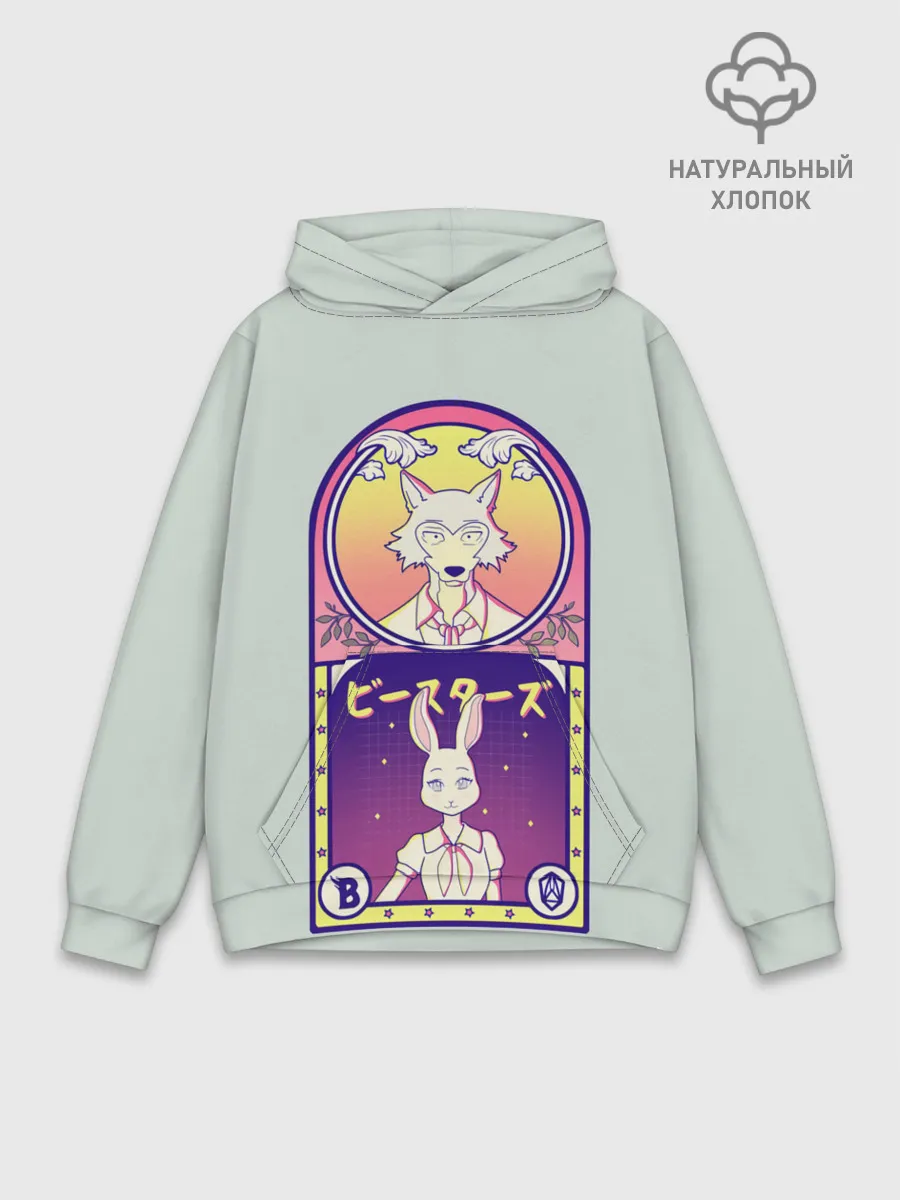 Худи мужской база хлопок / Beastars art
