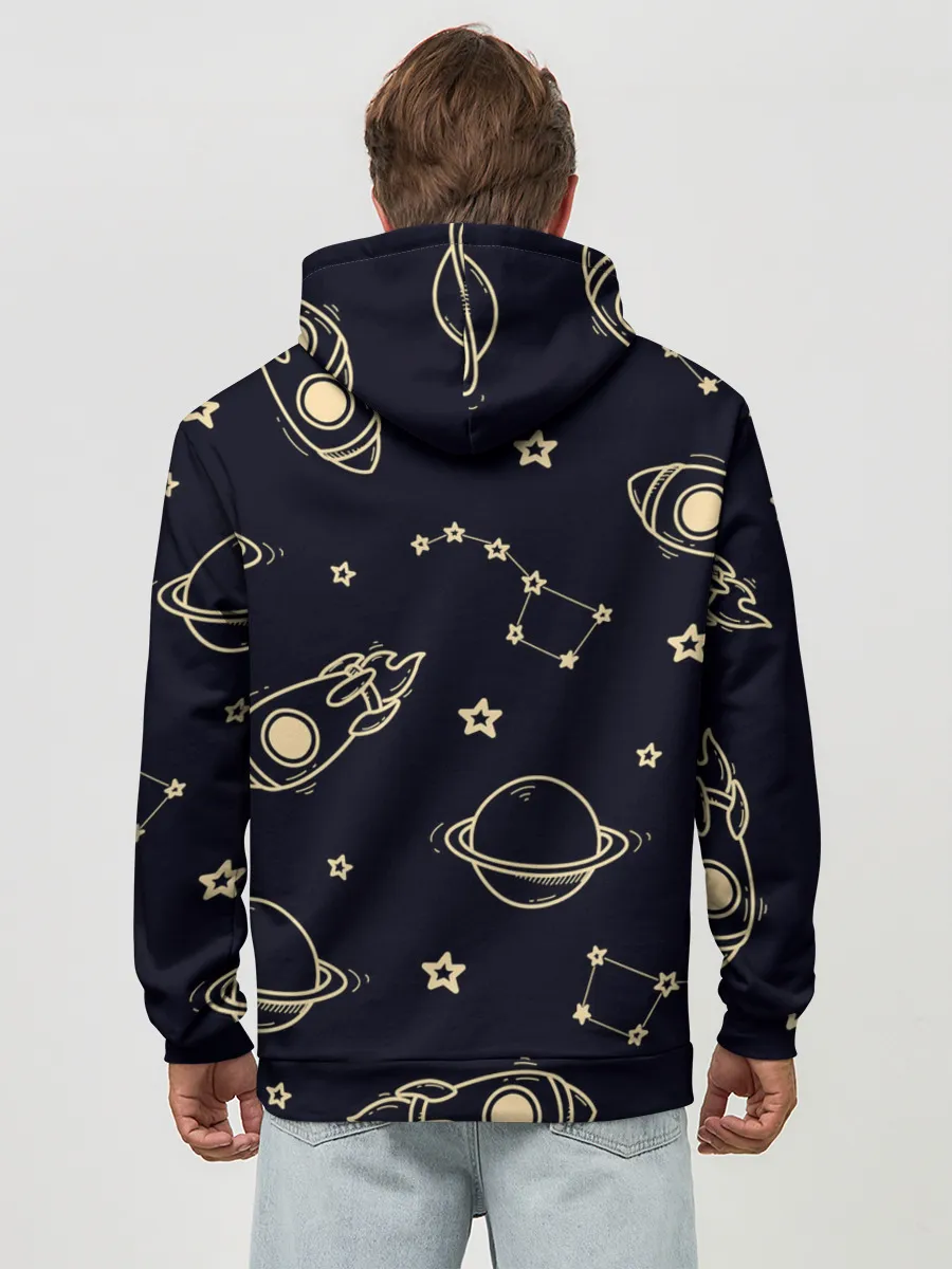 Худи мужской база хлопок / космос