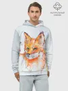 Худи мужской база хлопок / Лисёнок