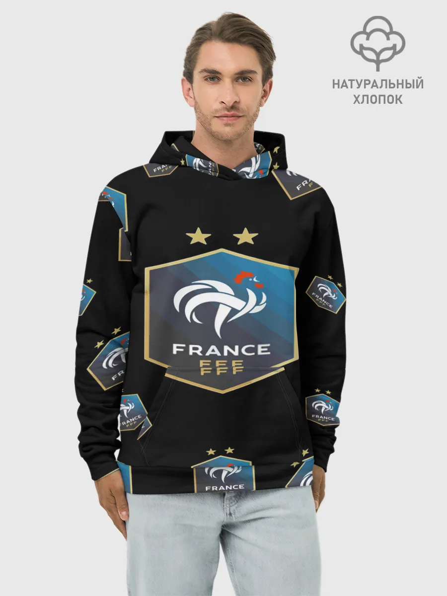 Худи мужской база хлопок / Сборная Франции