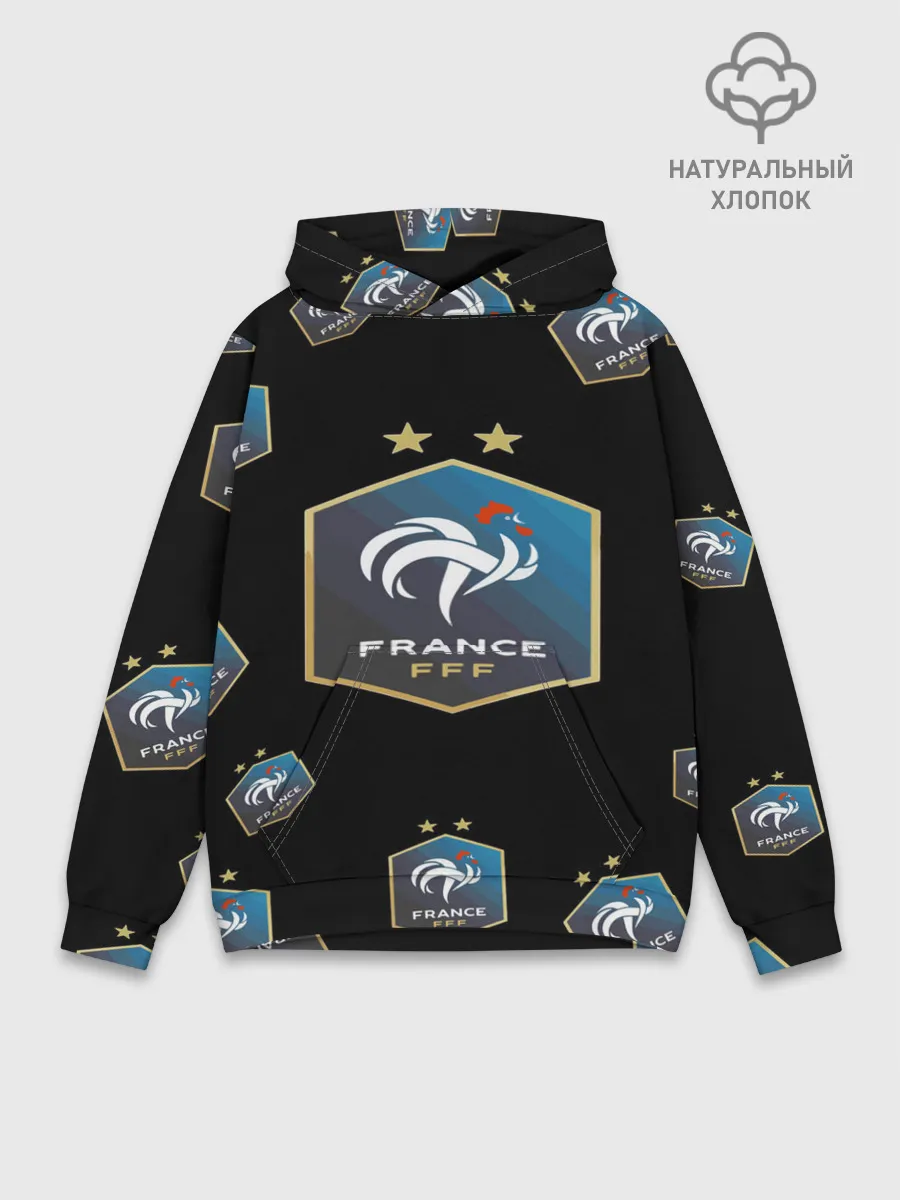 Худи мужской база хлопок / Сборная Франции