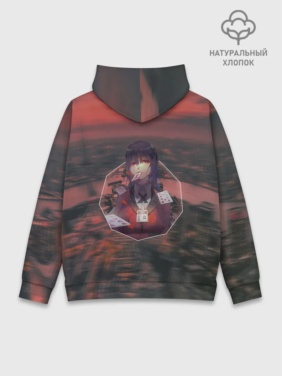 Худи мужской база хлопок / Kakegurui Yumeko Jabami art