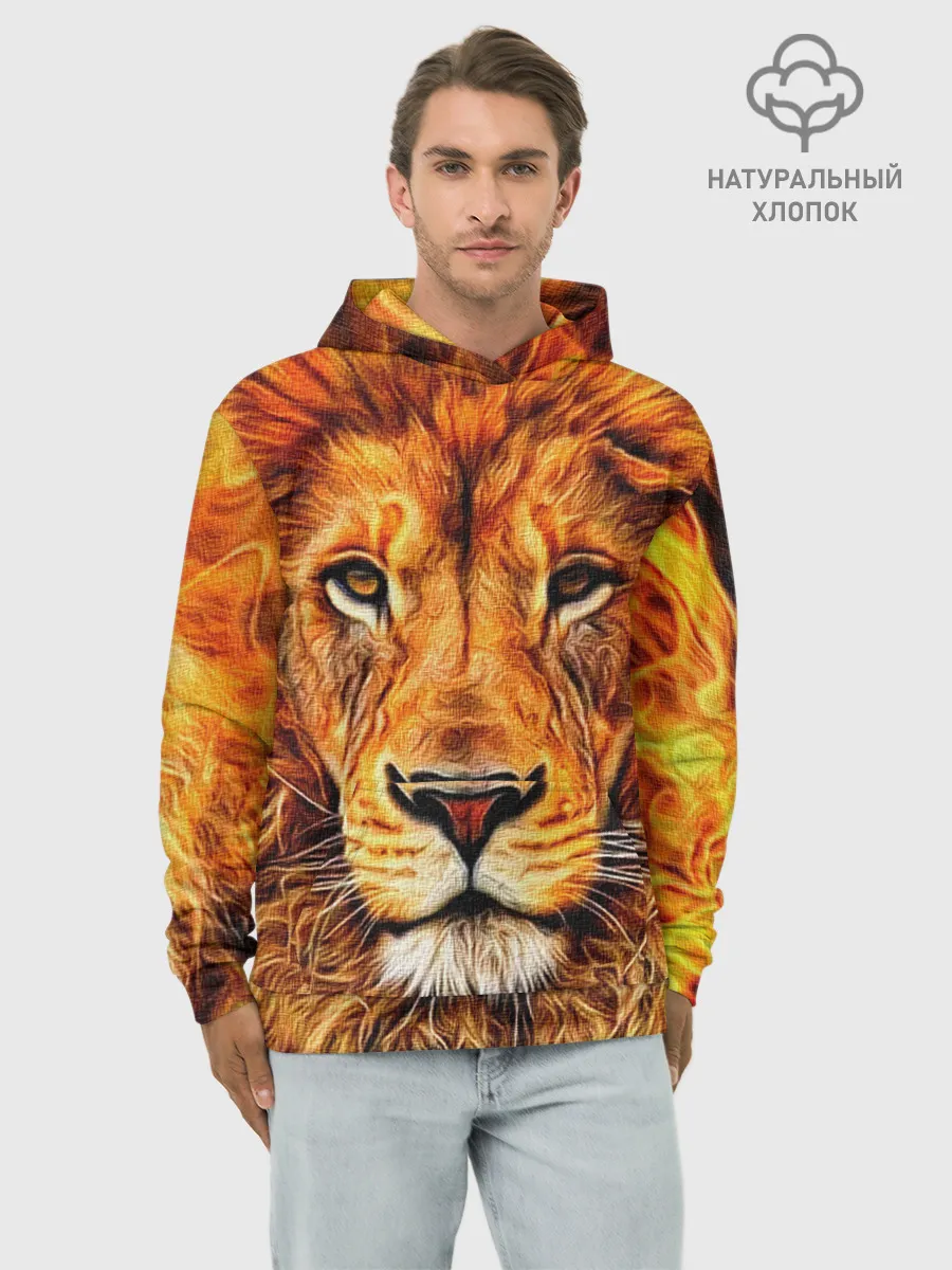 Худи мужской база хлопок / LION