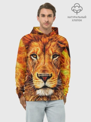 Худи мужской база хлопок / LION