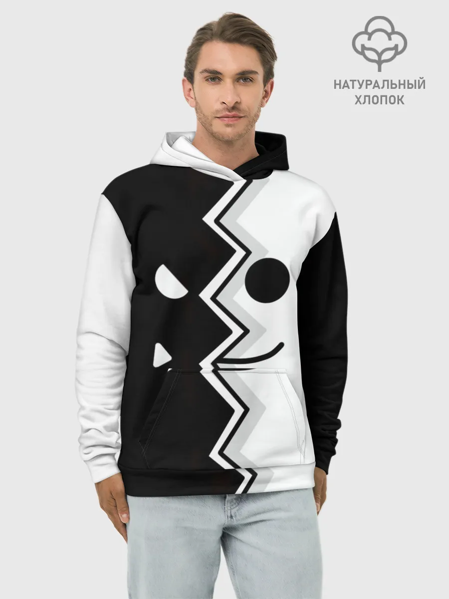 Худи мужской база хлопок / Geometry Dash