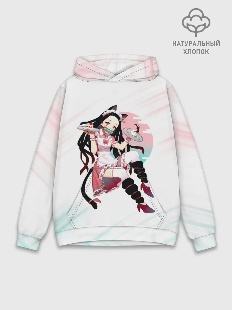 Худи мужской база хлопок / Незуко Камадо Kimetsu no Yaiba