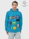 Худи мужской база хлопок / Geometry Dash Icons