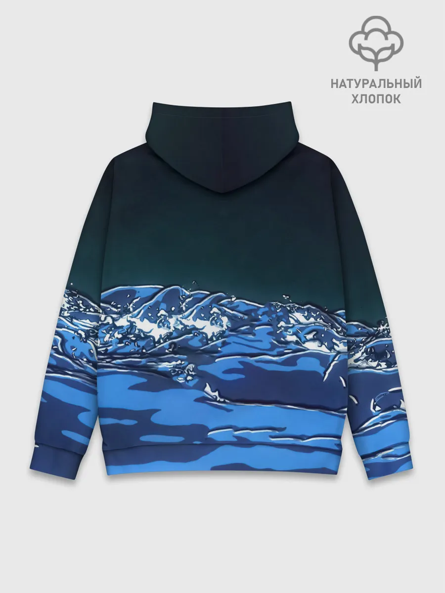 Худи мужской база хлопок / Гию Томиока Кокушибо Kimetsu no Yaiba