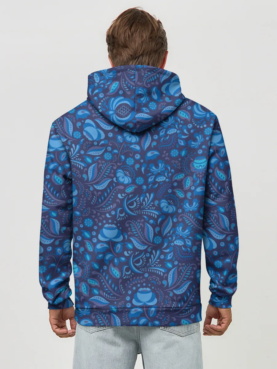 Худи мужской база хлопок / ГЖЕЛЬ