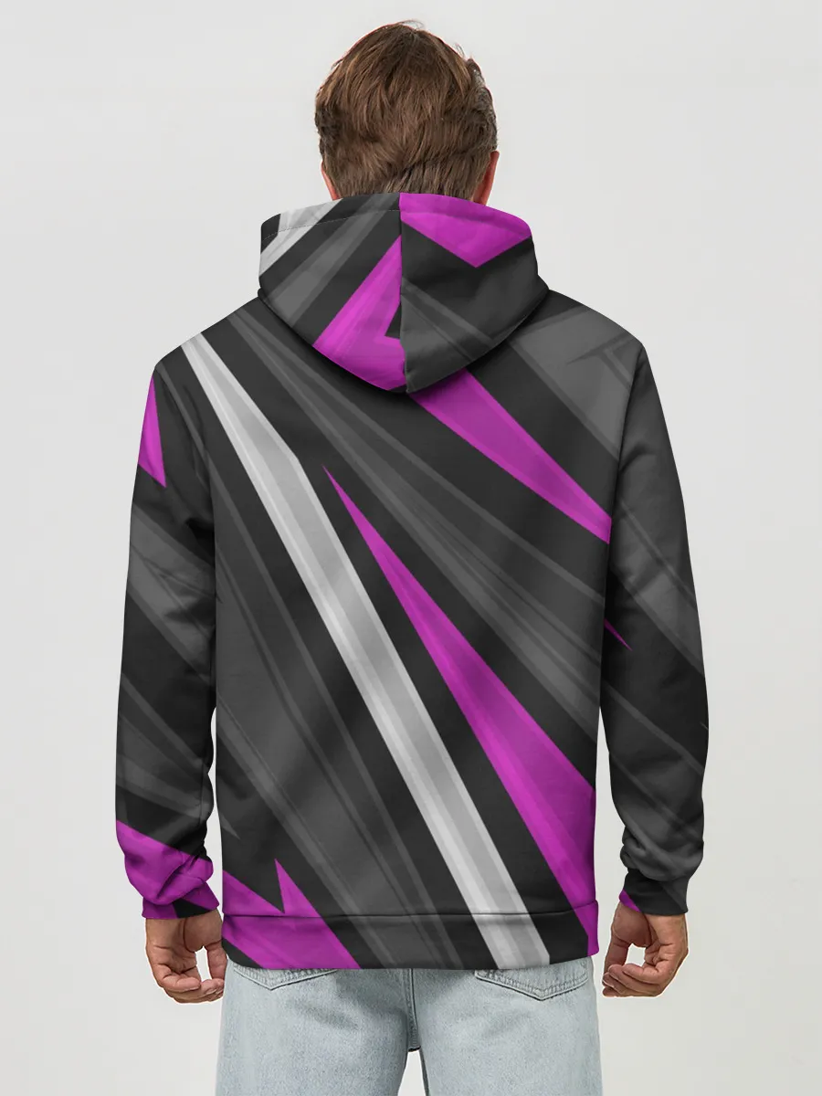 Худи мужской база хлопок / Спортивные линии