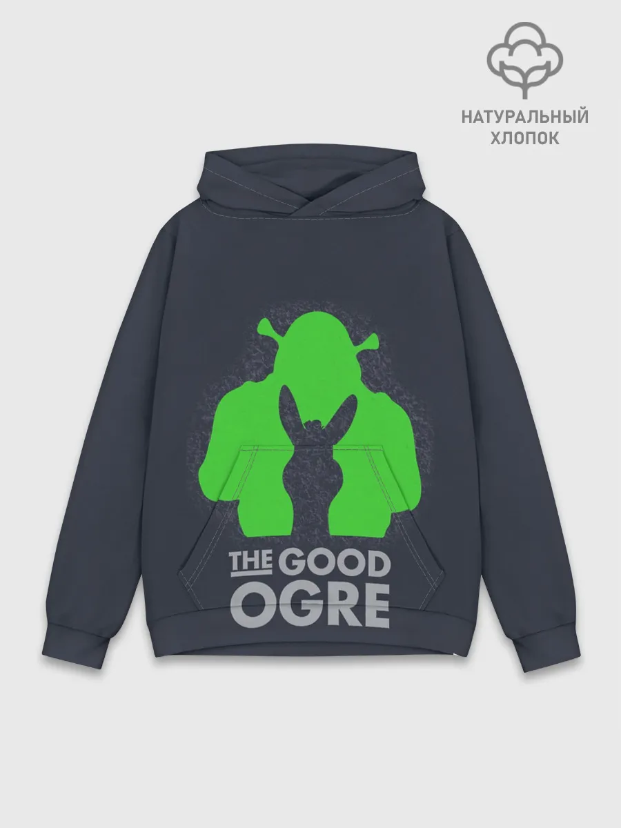 Худи мужской база хлопок / Добрый людоед