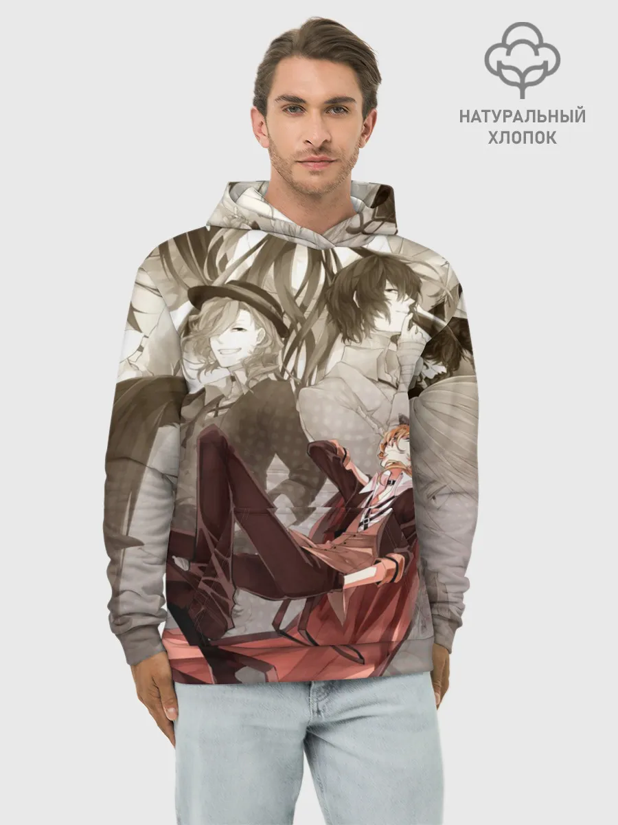 Худи мужской база хлопок / Чуя Накахара