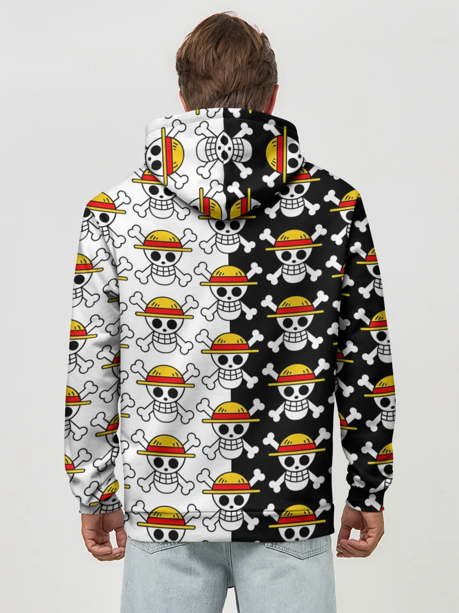 Худи мужской база хлопок / ONE PIECE / ВАН ПИС / УЗОР