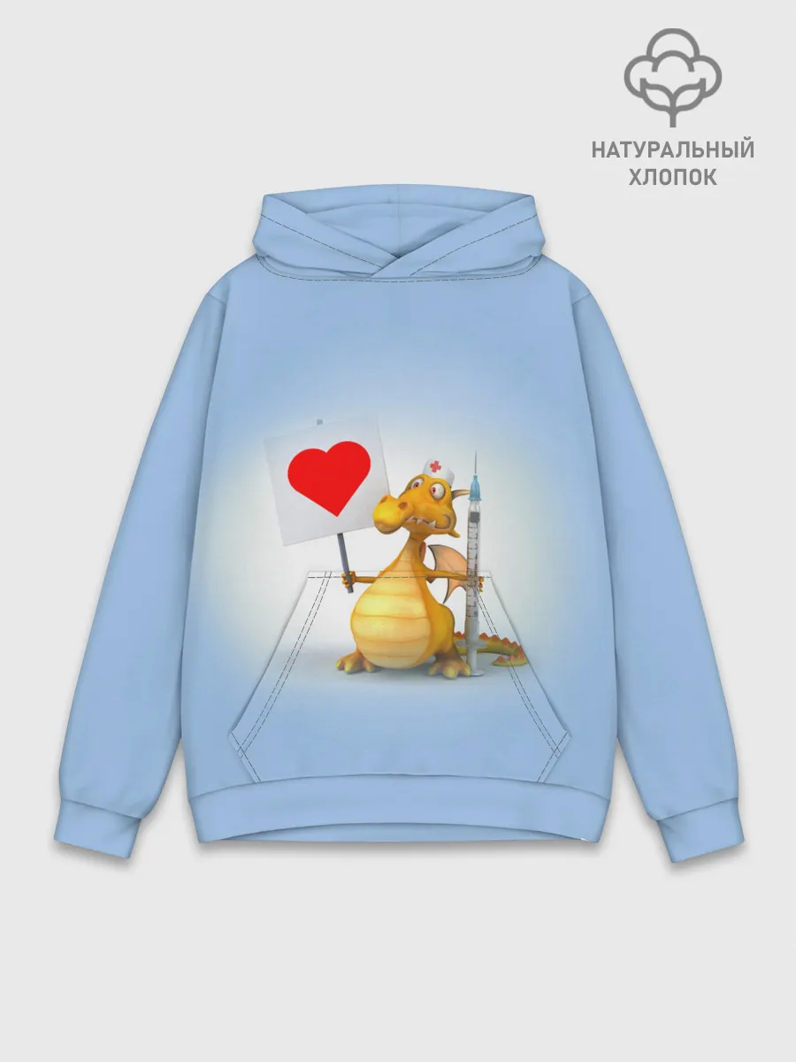 Худи мужской база хлопок / Dragon doc | Доктор драго