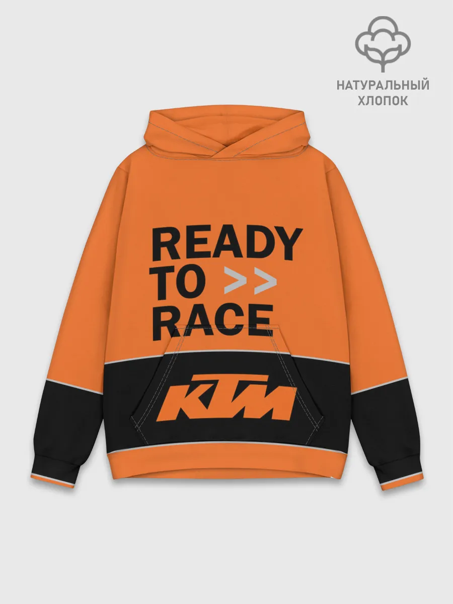 Худи мужской база хлопок / KTM | READY TO RACE
