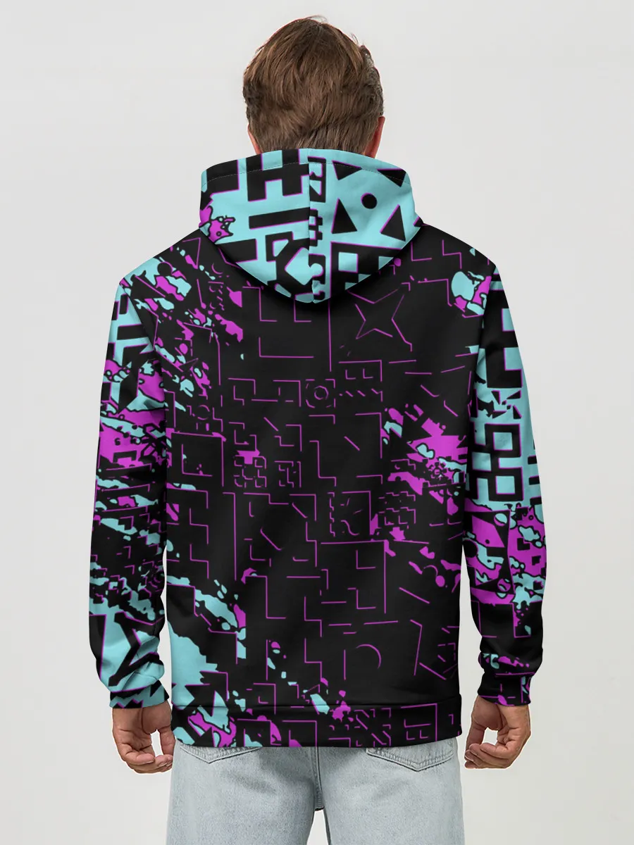 Худи мужской база хлопок / Geometry Dash