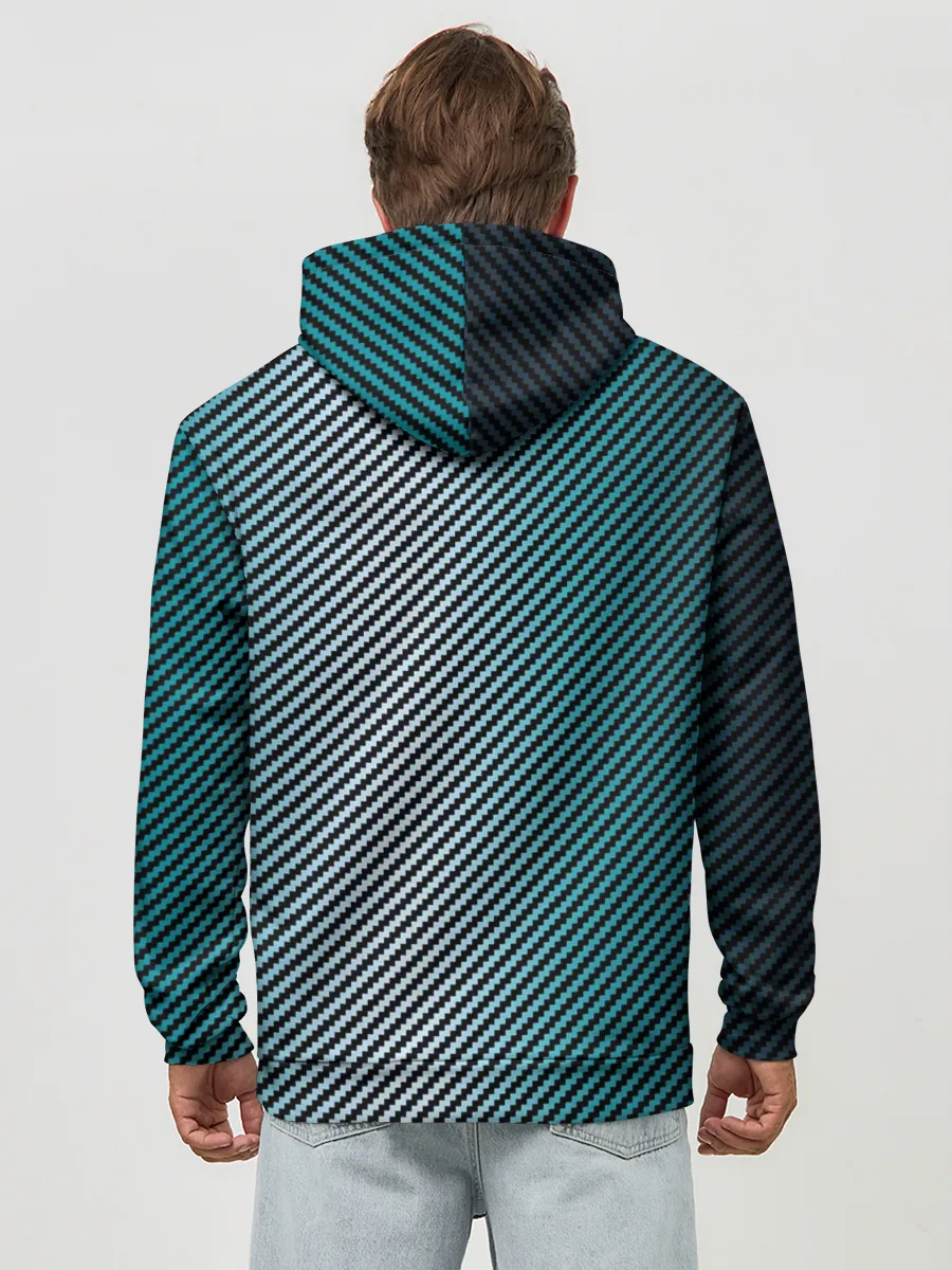 Худи мужской база хлопок / Carbon Blue