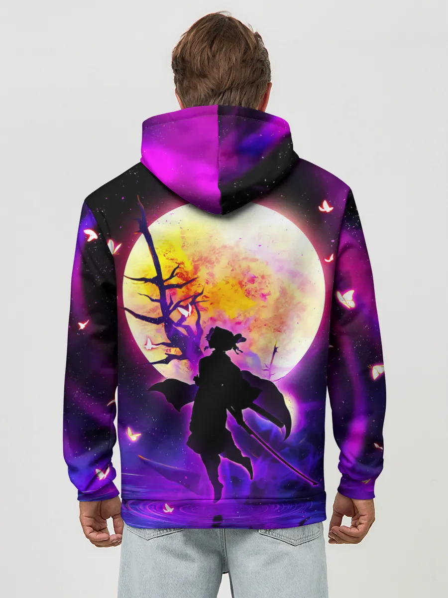 Худи мужской база хлопок / Шинобу Кочо Kimetsu no Yaiba