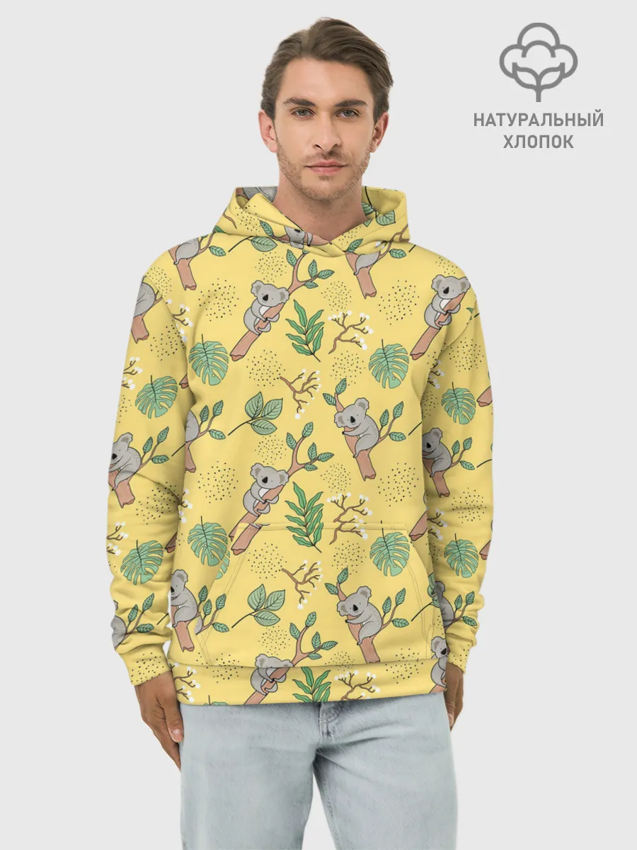 Худи мужской база хлопок / Sweet koalas