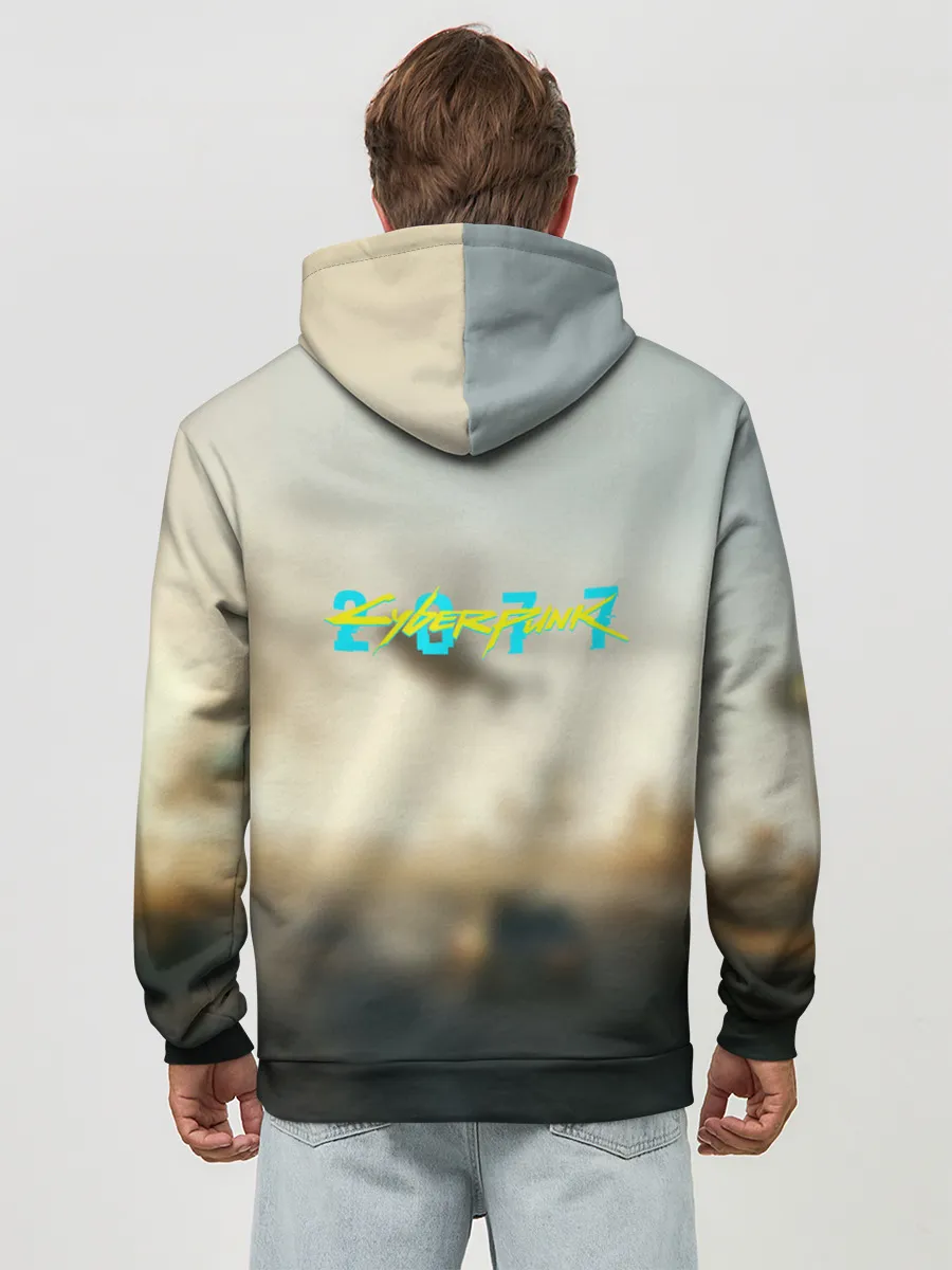Худи мужской база хлопок / CYBERPUNK 2077 | КИБЕРПАНК