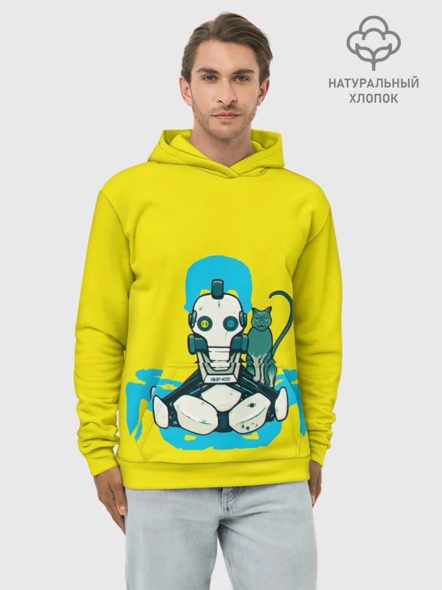 Худи мужской база хлопок / Любовь, смерть и роботы