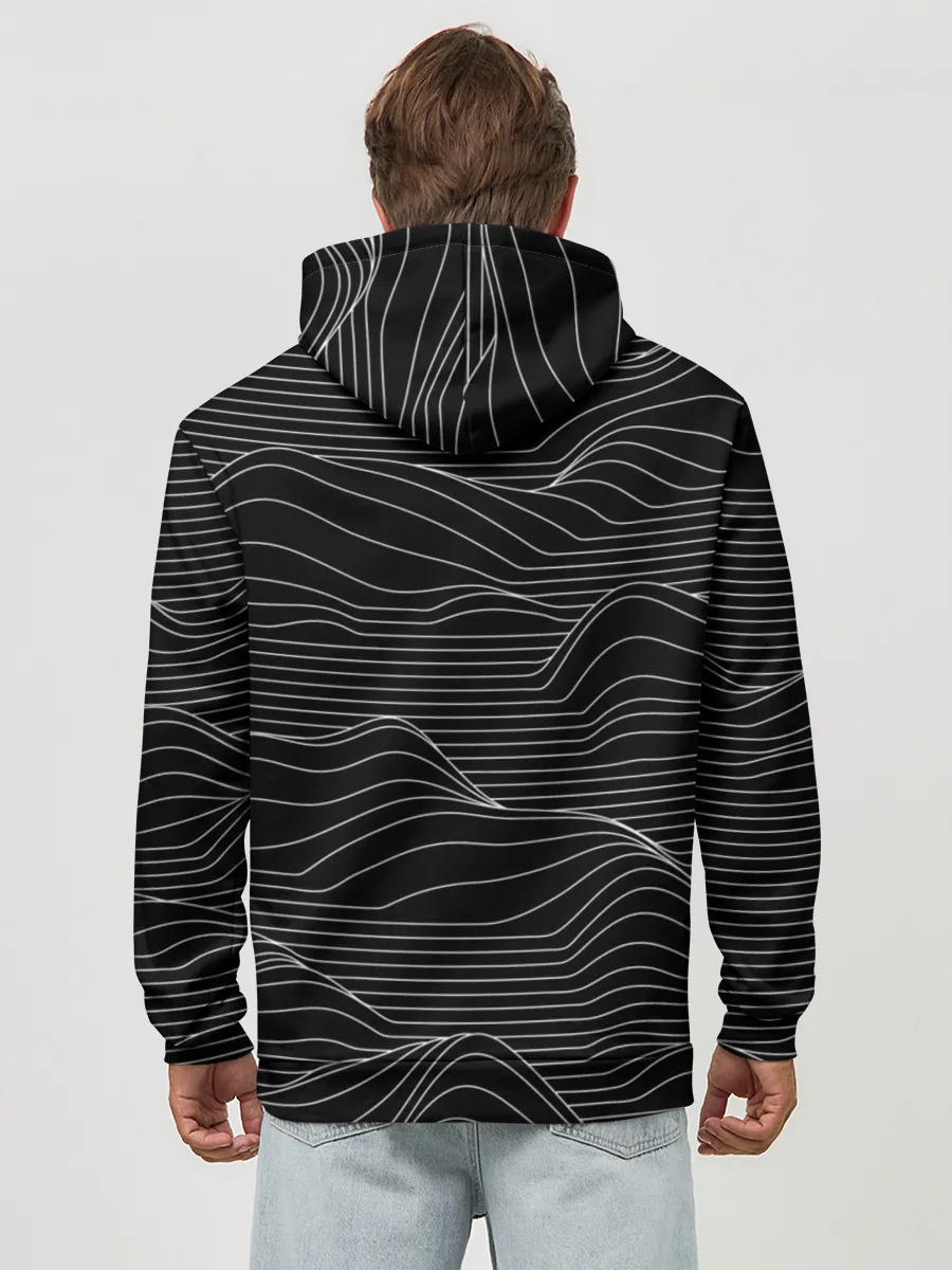 Худи мужской база хлопок / ЛИНИИ И НИЧЕГО БОЛЬШЕ