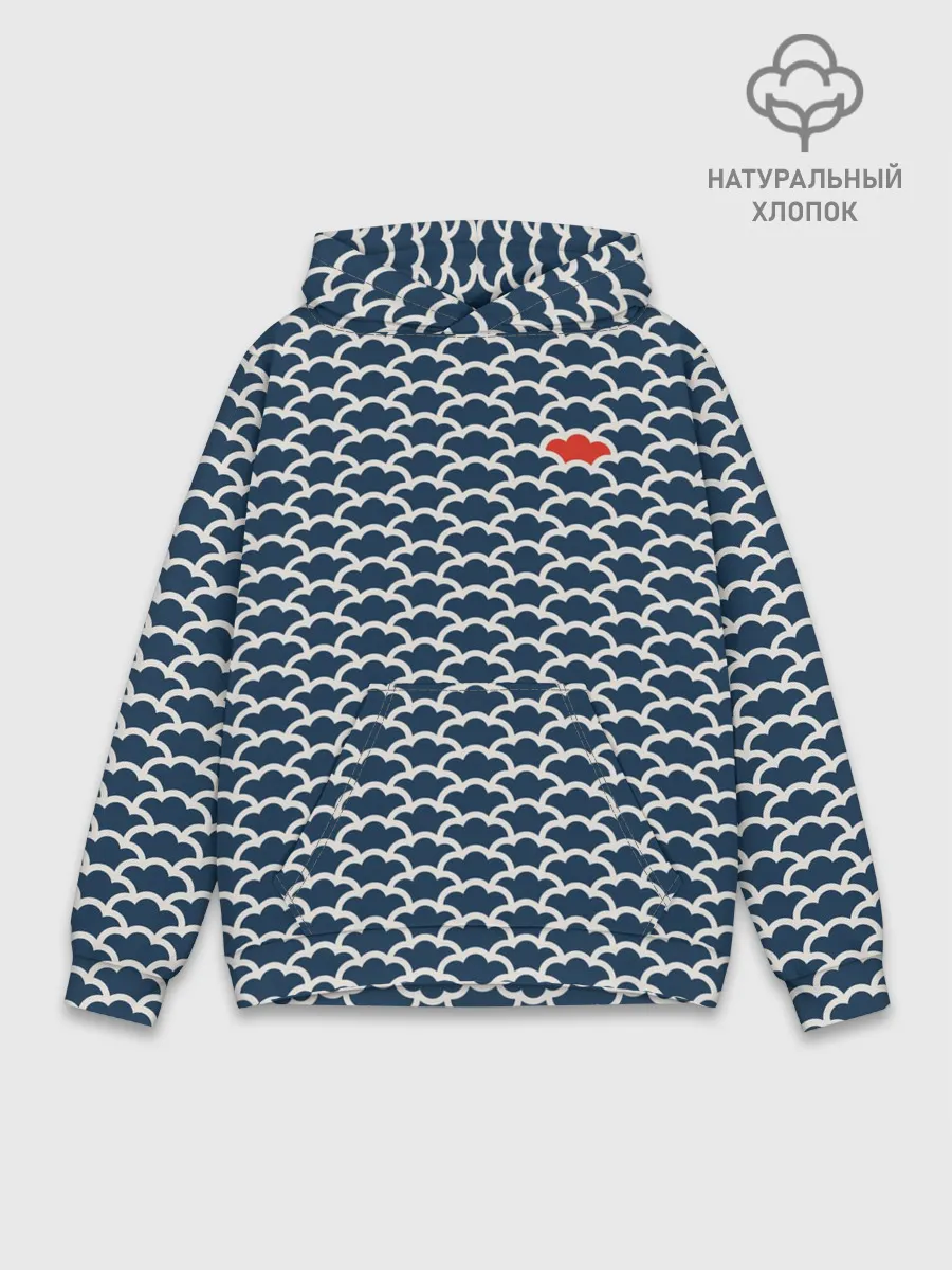 Худи мужской база хлопок / Драконья чешуя